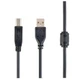 Кабель Cablexpert USB - USB Type-B V 2.0 (M/M), 3.0 м, Феритовий фільтр, чорний (CCF-USB2-AMBM-10) - зображення 1