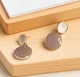 Женские сережки Виолла jewelry Бежевые - изображение 5