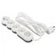 Сітковий фільтр 2Е Plus 4XSchuko з вимикачем 3G1.0*3M, white 2E-U04VESM3W - зображення 1