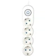 Сітковий фільтр 2Е Plus 4XSchuko з вимикачем 3G1.0*3M, white 2E-U04VESM3W - зображення 2
