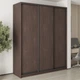 Шкаф-купе трехдверный MebelStar Стандарт BG 3ДСП 200x60x240 см Дуб ристрето (MBS-8624) - изображение 1