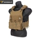 Тактический жилет IDOGEAR Coyote, плитоноска мультикам с быстрым сбросом и MOLLE-панелью - изображение 5