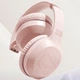 Детские беспроводные накладные наушники Hello Kitty розовые - изображение 4