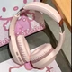 Детские беспроводные накладные наушники Hello Kitty розовые - изображение 5