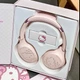Детские беспроводные накладные наушники Hello Kitty розовые - изображение 7