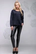 Жіночий трапецієвидний світер з ангори Seventeen L-XL Синій (2000000105383) - изображение 1