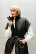 Жіночий утеплений жилет оверсайз з плащівки Seventeen XXL-3XL Чорний (2000000182193) - зображення 5