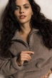 Жіноча толстовка з трикотажу Теді Seventeen XXL-3XL Коричневий (2000000185392) - изображение 1