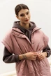 Жіночий утеплений жилет оверсайз з плащівки Seventeen XXL-3XL Рожевий (2000000182285) - зображення 3