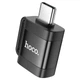 Перехідник (адаптер) Hoco UA31C Type-C (male) to USB-A (female) Black - зображення 1