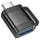 Перехідник (адаптер) Hoco UA31C Type-C (male) to USB-A (female) Black - зображення 2
