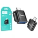 Перехідник (адаптер) Hoco UA31C Type-C (male) to USB-A (female) Black - зображення 3