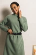 Жіноча трикотажна міді сукня Seventeen L-XL Зелений (2000000185927) - зображення 3