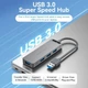 USB-хаб Vention USB 3.0 -> 4xUSB-A 3.0, 5Gbps Black (CHLBB-SCB) - изображение 7