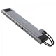 Порт-реплікатор J5create Dock-Station USB-C 10Gbps, 12-in-1 (слот M2 NVMe/хаб/HDMI/DP/PD/картрид/LAN) (JCD552-N) - зображення 1