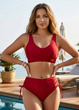 Купальник роздільний FS Women's Bikini Set S Бордовый (9690) - зображення 1