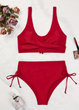 Купальник роздільний FS Women's Bikini Set S Бордовый (9690) - зображення 5