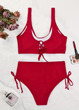Купальник роздільний FS Women's Bikini Set S Бордовый (9690) - зображення 6