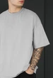Футболка Чоловіча Стаф Світло-сіра Оверсайз Спортивна Staff Light Gray Oversize XS (382548) - зображення 3