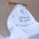 Крыжма BOKA из полотенцесушителя махры 100х100 см Белый (Mahra_sriblo) - изображение 8
