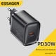 Сетевое зарядное устройство Essager 30W ES-CD52 QC3.0 AFC FCP SCP (Быстрая зарядка) Type-C - изображение 1