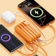 Павербанк 10000mAh Disney Zootopia Orange 22.5W, вбудовані кабелі Type-C и Lightning, LED дисплей - зображення 5