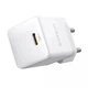 Сетевое зарядное устройство 20W Baseus Palm Type-C Fast Charger быстрая зарядка PD/QC + кабель Type-C to Type-C 60W (20V/3A) 1m P10111602213-01 Moon White - изображение 2