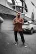 Мужская базовая футболка Intruder Loud свободная прямого фасона износостойкая шоколадная/S-M - изображение 3