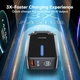 Зарядное устройство QOOVI QC08 66W LED Indicator (PPS, QC4.0) порт 1xUSB-A Black (44254) - изображение 5