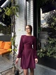 Женское платье с завязками бургунди 42-48 с824.1541 - изображение 3
