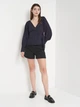 Блуза Vero Moda темно-синій в сердечка IRMIE932 M - изображение 3