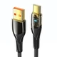 Кабель ESSAGER Interstellar Transparent Design USB 2.0 to USB-C 100W 7A 2m Black (EXCT-XJA01-P) - изображение 1