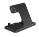 Беспроводное зарядное устройство ESSAGER Jiecheng 4 in 1 Foldable Desktop Wireless Charger 15W Black (EWXZM-JC01-Z) - изображение 3