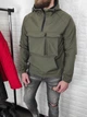 Анорак чоловічий з капюшоном на флісі Softshell хакі L 3749764s3 - изображение 11