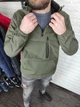 Анорак чоловічий з капюшоном на флісі Softshell хакі L 3749764s3 - изображение 12