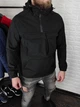 Анорак чоловічий з капюшоном на флісі Softshell M чорний 3749763s2 - изображение 9