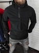 Анорак чоловічий з капюшоном на флісі Softshell M чорний 3749763s2 - изображение 10