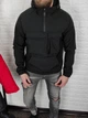 Анорак чоловічий з капюшоном на флісі Softshell M чорний 3749763s2 - изображение 11