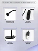 Лампа для маникюра ультрафиолетовая Clip on UV Lamp 365nm + 395nm фонарик наращивания ногтей, USB, 360°, Черный - изображение 3