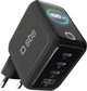 Ładowarka sieciowa SBS 100W 3xUSB-C 1xUSB-A TFT Display Black (TETRGANTFT100WK) - obraz 1