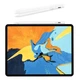 Стилус активний для планшету Apple iPad IOS з індикатором заряду на магните + накінечник Білий - зображення 4