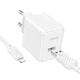 Набір зарядного пристрою Hoco CS11A 1USB потужність на виході 10.5W (5V/2.1A) кабель USB/Lightning 1m White - зображення 2