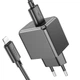 Набір зарядного пристрою Hoco CS11A 1USB потужність на виході 10.5W (5V/2.1A) кабель USB/Lightning 1m Black - зображення 3