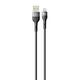 Кабель USB Ridea RC-XS51 X-Silicone Lightning 12W 1.2m Чорний - зображення 1