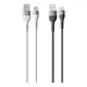 Кабель для зарядки USB Ridea RC-XS51 X-Silicone USB/Type C 60W (20V/3A) 1.2m Белый - изображение 2