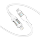 Кабель для зарядки та обміну даними USB YOKI YK-CY23 CYBER Series Type-C to Lightning 30W (3A/10V) 1.2m Білий - зображення 12