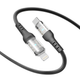 Кабель для зарядки и обмена данными USB YOKI YK-CY23 CYBER Series Type-C to Lightning 30W (3A/10V) 1.2m Черный - изображение 14