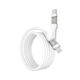 Кабель для зарядки та обміну даними USB YOKI YK-CY23 CYBER Series Type-C to Lightning 30W (3A/10V) 1.2m Білий - зображення 13