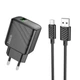 Сетевое зарядное устройство Hoco CS21A 1USB QC 18W+USB to Micro - изображение 1
