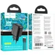 Комплект зарядного пристрою Hoco CS22A Value 1USB-C PD/QC 30W з кабелем Type-C to Type-C Black - зображення 1